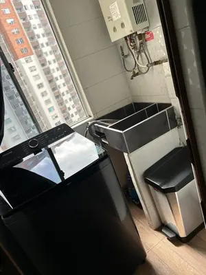 a bathroom with a sink and a counter in a room at Luxurious Stay 2 in Bello