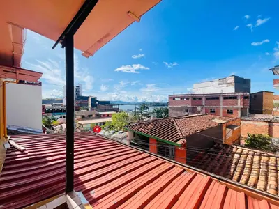 a view from the roof of a building at Hospedaje Mi casita in Guatapé