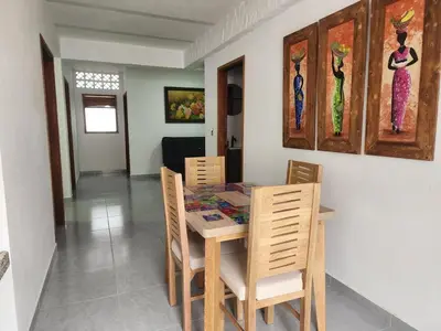 a dining room with a table and chairs at Apartment in Tamesis in Támesis