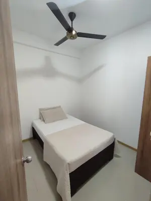 a bedroom with a bed and a ceiling fan at San Jeronimo - Apartamento - Hospedaje in San Jerónimo