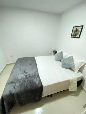a bedroom with a large bed in a room at Casa moderna en el centro Carmen V WI-FI in Carmen de Viboral