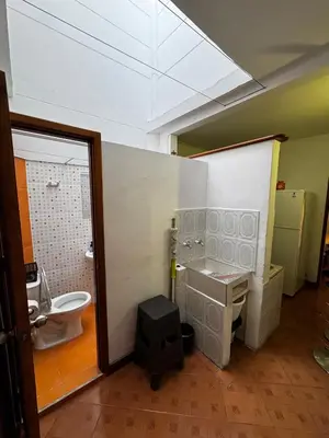 a bathroom with a sink and a toilet in it at Apartamento Hayalón in Betania