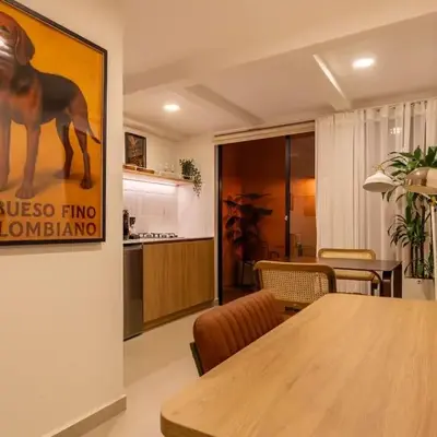 204 Trendy Apt w AC and Hammock in Laureles Area