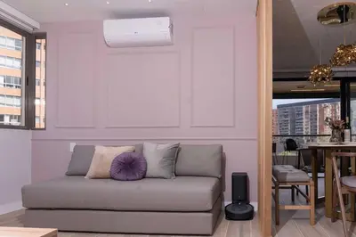 a living room with a couch and a table at Exclusive Luxury Apartment - Poblado Medellín in Medellín