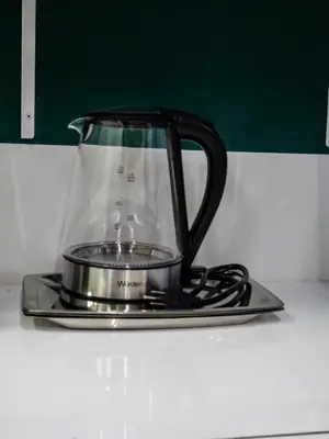 a black blender sitting on top of a counter at S23 I City Lodge in Sabaneta