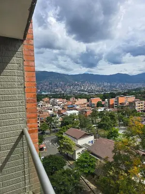 a view of a city from a building at Amoblado Belen Avenida in Medellín