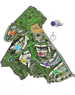 a site plan for a park at Espectacular Habitacion Privada en Apartamento in Medellín