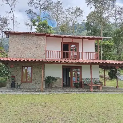 Rural Cabin Among Clouds