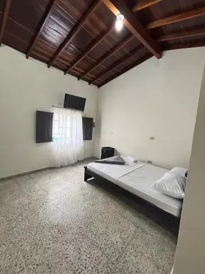a bedroom with a large bed in a room at Hospedaje Doña Blanca in Concepción