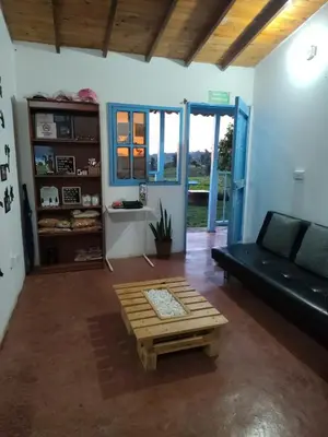 a living room with a couch and a coffee table at Lactesano es Vida in La Unión