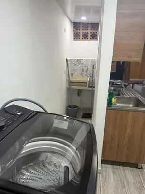 a washing machine in a kitchen with a sink at Finca el salvador in Envigado