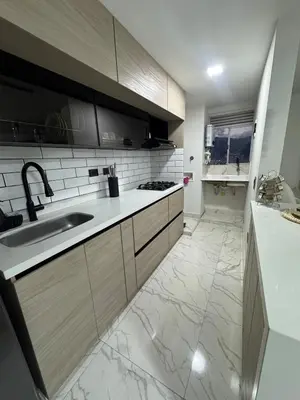 a kitchen with a sink and a counter top at Apartment in Itagui, excellent location in Itagüí