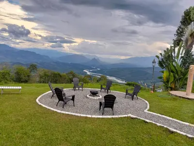 a group of chairs sitting around a fire pit at Rurals Casa in Marsella