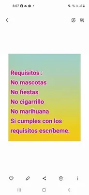 a screenshot of a cell phone with the words restrictions no monsters no monsters no referees at Casa estrella in Manizales