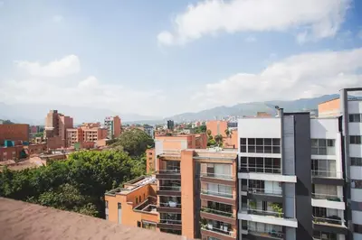 a view of a city from a building at NOK Splendid studio in Laureles Medellin in Medellín