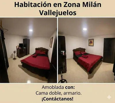 two pictures of a bedroom with two beds in a room at Hospedaje Doña Blanca 3 in Envigado