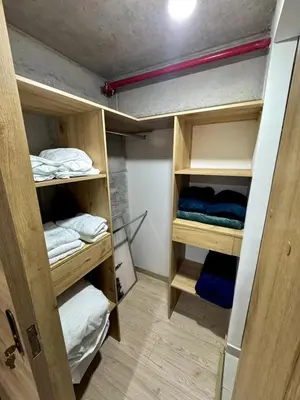 a room with wooden bunk beds in a room at Exclusivo Loft de Lujo en Medellín in Medellín