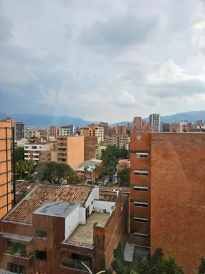 a view of a city skyline with buildings at Inner Bloom in Medellín