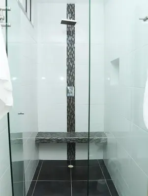 a shower with a glass door in a bathroom at Relax Medellín 10ppl 3br 4b Jacuzzi 2,075 sq ft in Medellín