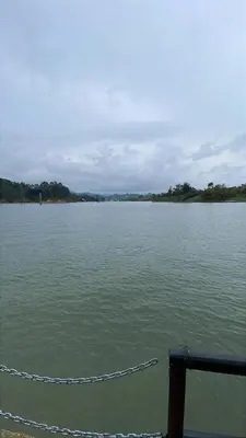 a view of a large body of water at Finca la cruz, frente al embalse in Chiquinquirá