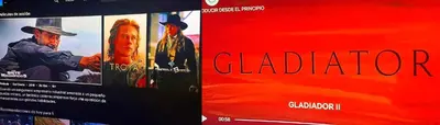 a poster for the movie gladiator on a wall at Cómoda Habitación condominio, wifi, tv, piscina in Medellín