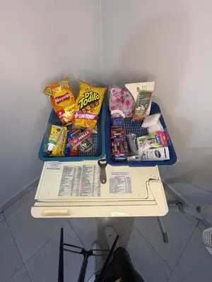 a table with food and snacks on top of it at Hotel Brisas del Atanasio in Medellín