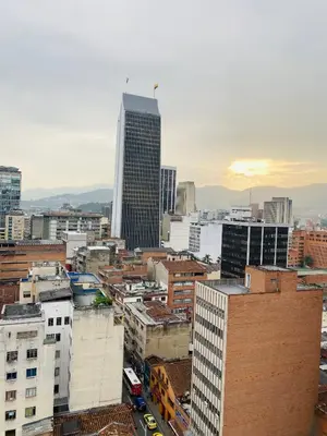 a view of a city with tall buildings at Stunning Luxury Penthouse Long term rental only in Medellín