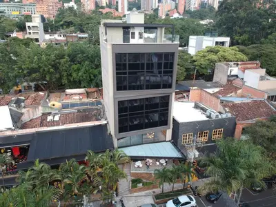 an overhead view of a building in a city at Epic Boutique Hotel in Medellín
