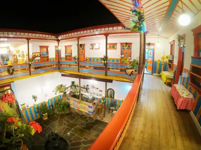 an overhead view of a living room in a doll house at Jardín by Bernalo Hotels in Jardin