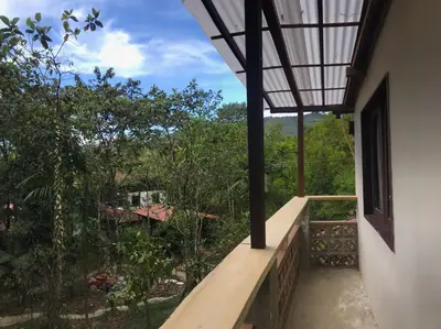 a view from the balcony of a house at Ritmo del Rio in San Rafael