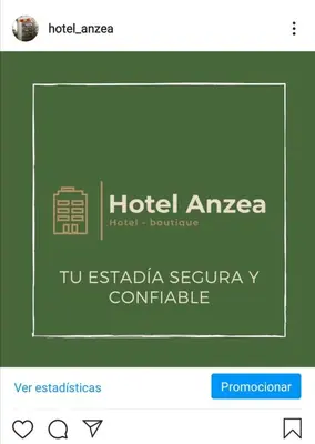 a screenshot of a hotel america website at Hotel Anzea in Anserma