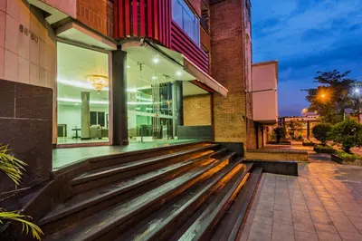 an exterior view of a building at Hotel Egina Medellin in Medellín