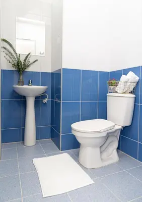 a bathroom with a toilet and a sink at Hotel Alcazar in Medellín