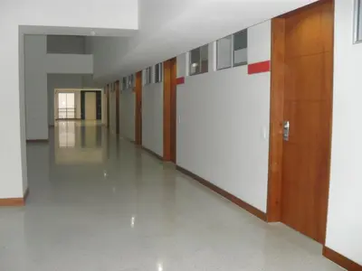 an empty hallway of a building with doors and floors at Rent Apartment Furnished an alcove in Medellín
