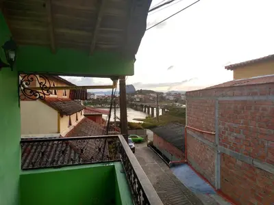a view from the balcony of a building at Apartamento de Guatapé in Guatapé