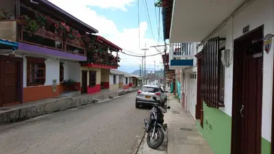 a car parked on the side of a street at Rosita 3 in Jardin