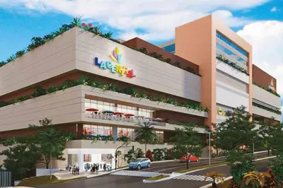 a rendering of a building with a sign on it at Apartamento cerca Mall La Central y Estación Tranvía in Medellín