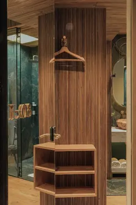 a bathroom with a sink and a mirror at Selvario 36 Hotel in Medellín