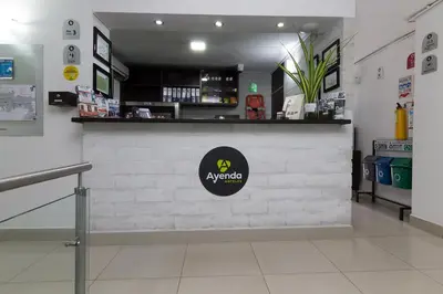a bar in a store with a sign on it at Ayenda 1254 Mi Colombia in Medellín