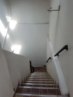 a staircase in a building with lights on it at Apartamento en Envigado in Envigado