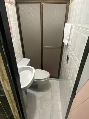 a bathroom with a toilet and a sink at Apartamento con Vista y acceso al lago en Guatape in Guatapé