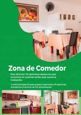 a flyer for a conference room with a table and chairs at Etnias Hotel tematico in Quibdó