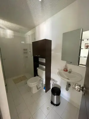 a bathroom with a toilet and a sink at Apartasol privado Santa Fe de Antioquia in Santa Fe de Antioquia