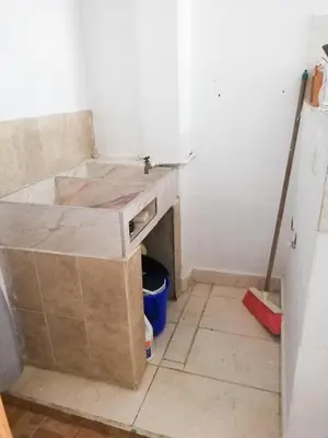 a bathroom being remodeled with a sink in a room at Apartamento Barbie 3 in Mutatá