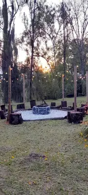 a park with a fountain in the middle of a field at Hermosa Finca El Castillo - Excelente Ubicación Rionegro Marinilla in Rionegro