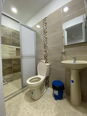 a bathroom with a toilet and a sink at APARTAMENTO EN DORADAL A 12 minutos de Nápoles in Doradal